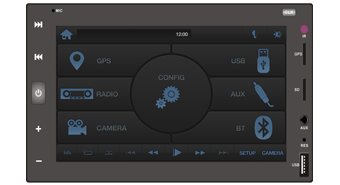 2 din BUS player (Item #: 6237E25)